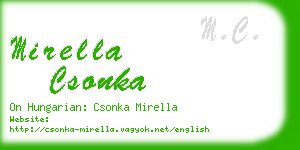 mirella csonka business card